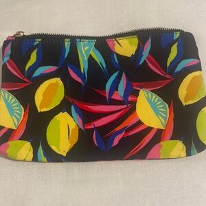 Tabitha Brown for Target Black and Yellow Cosmetic Bag with Playful Design